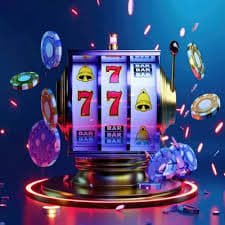 colorful slot game reels များ တန်းစီနေသောမြင်ကွင်း — jackpot symbols များပြသနေသည်